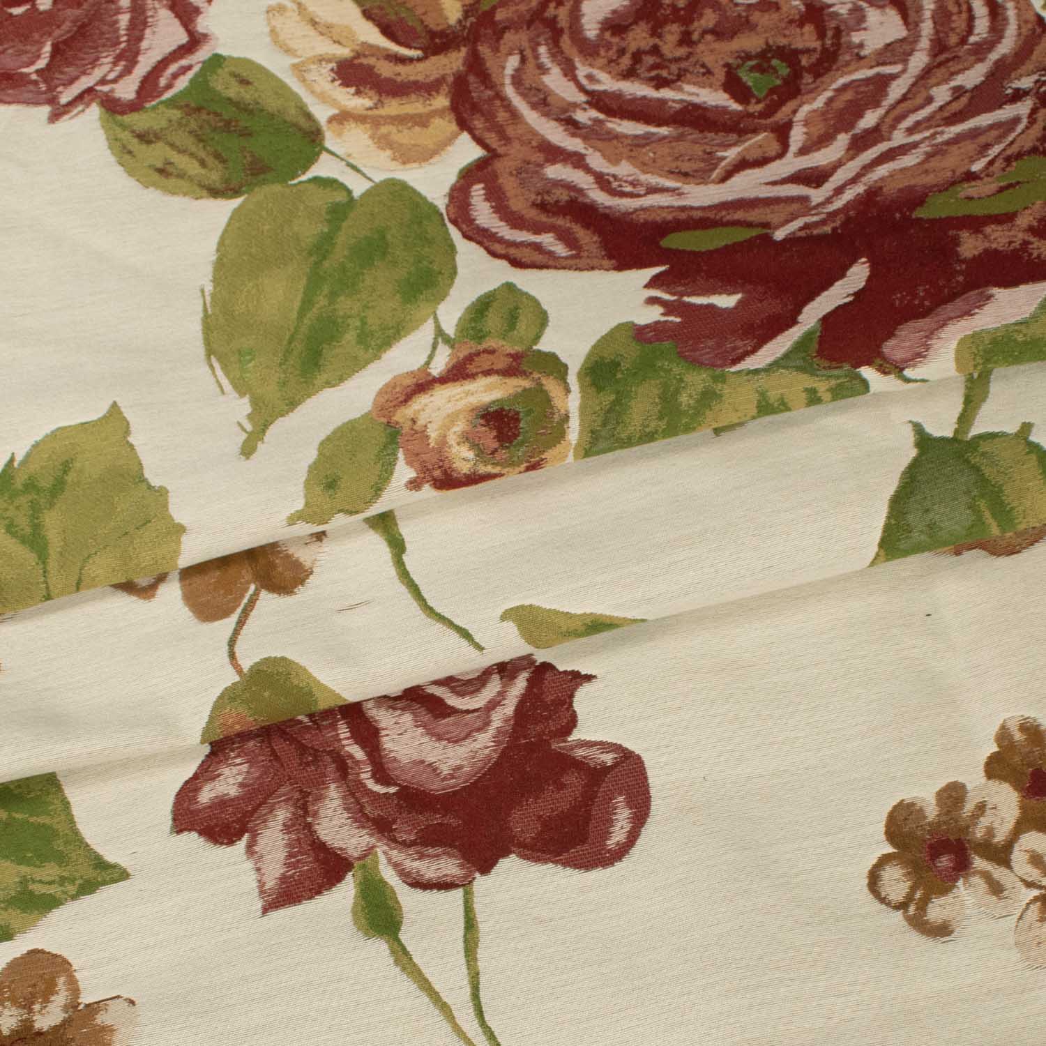 Turkish Curtaining/Upholstery Embroidered Large Floral Brocade