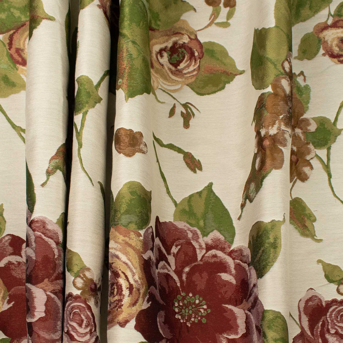 Turkish Curtaining/Upholstery Embroidered Large Floral Brocade