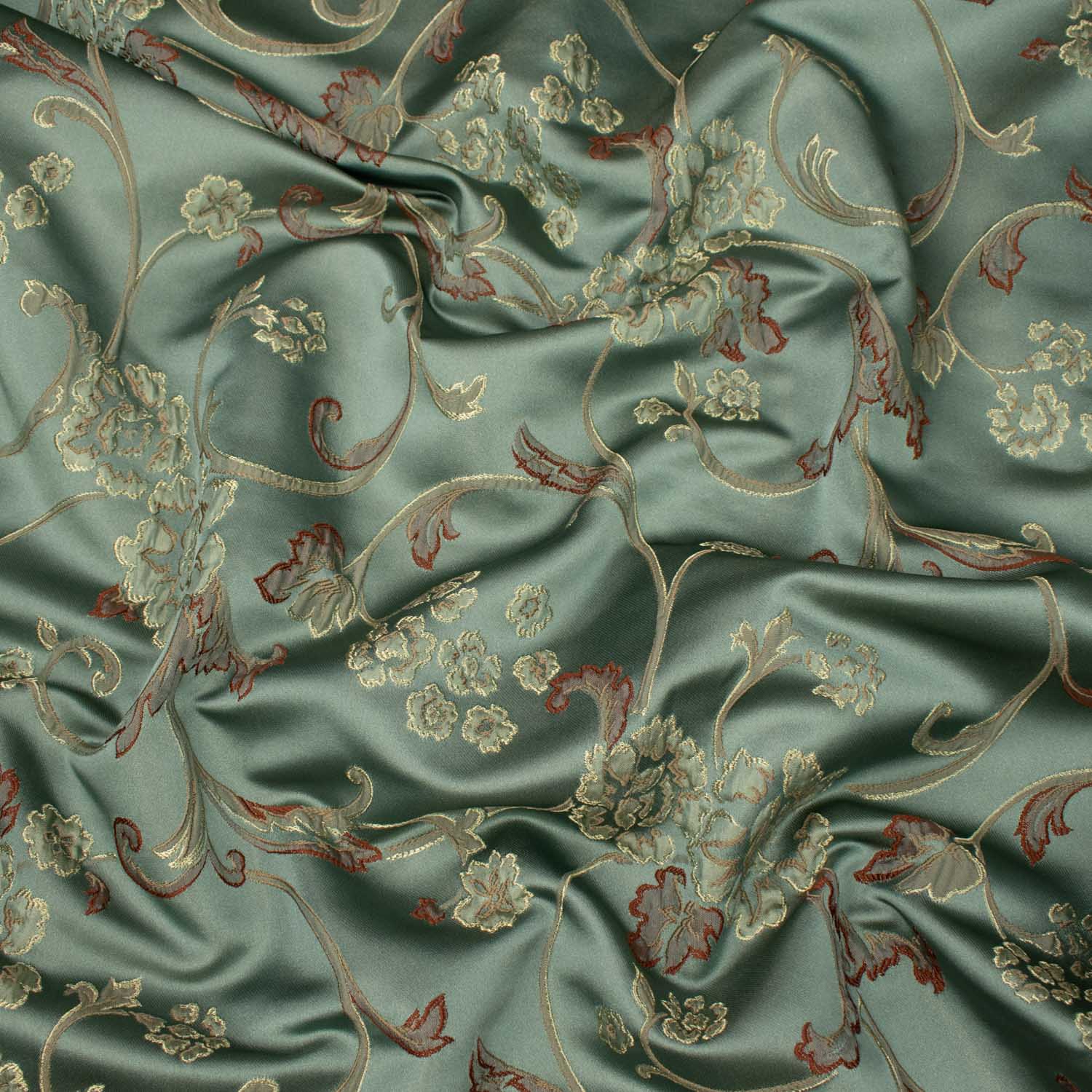 Floral Vines by Verdi - Curtaining/Upholstery Turkish Embroidered Jacquard/Brocade