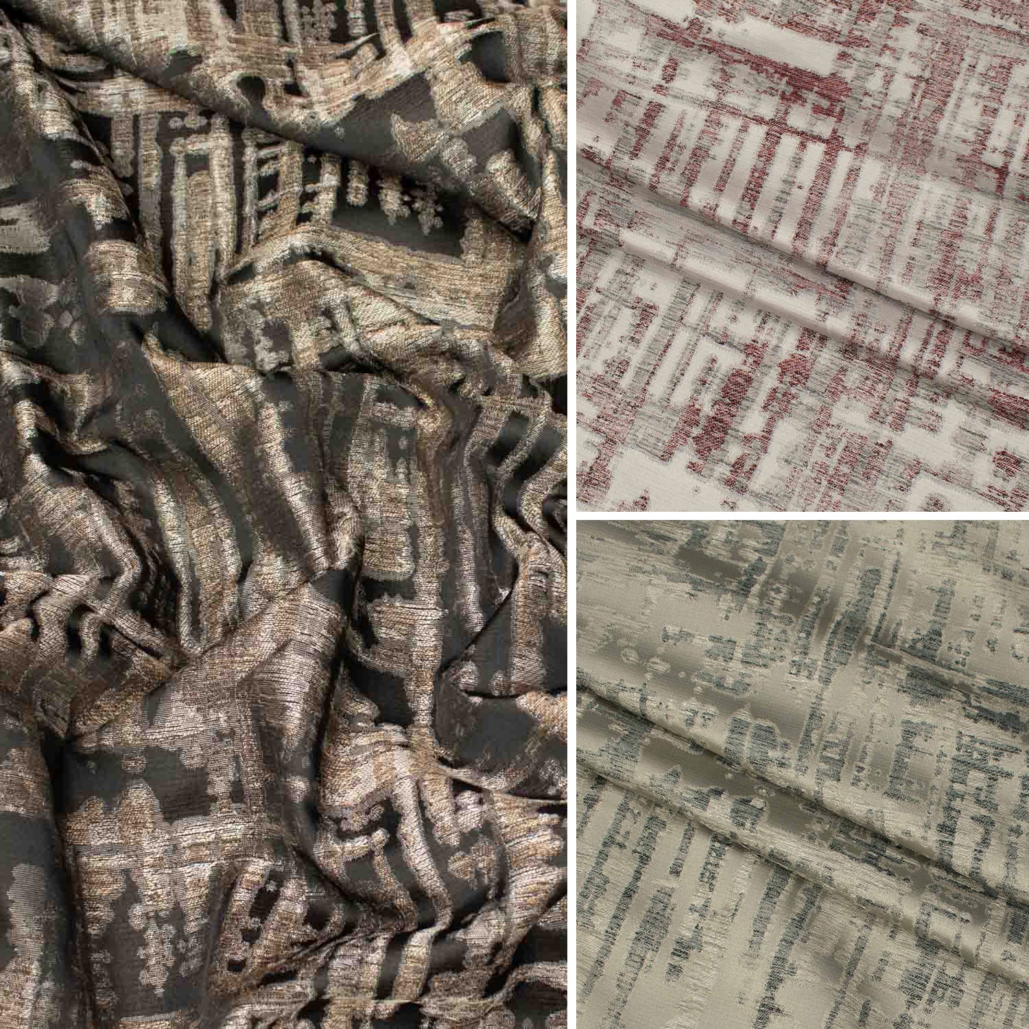 Turkish Curtaining/Upholstery Abstract Textured Jacquard