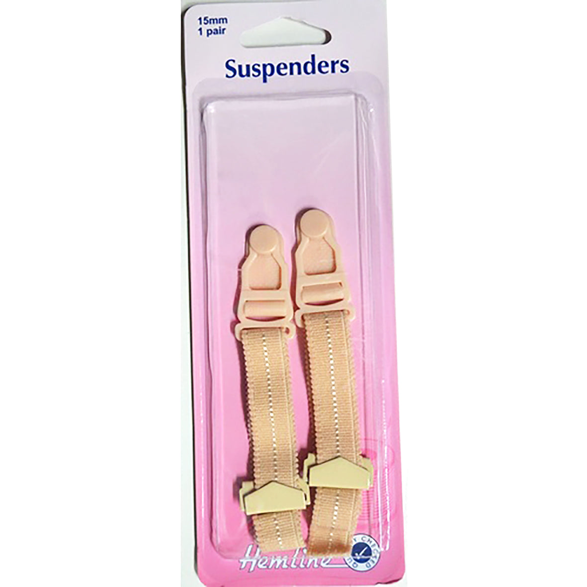 Hemline Suspenders Nude 15 x 170mm
