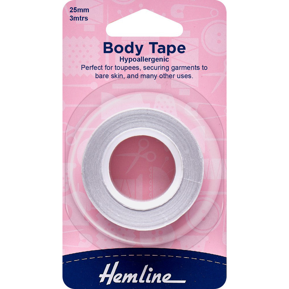 Hemline Body Tape Hypoallergenic 25mm x 3m