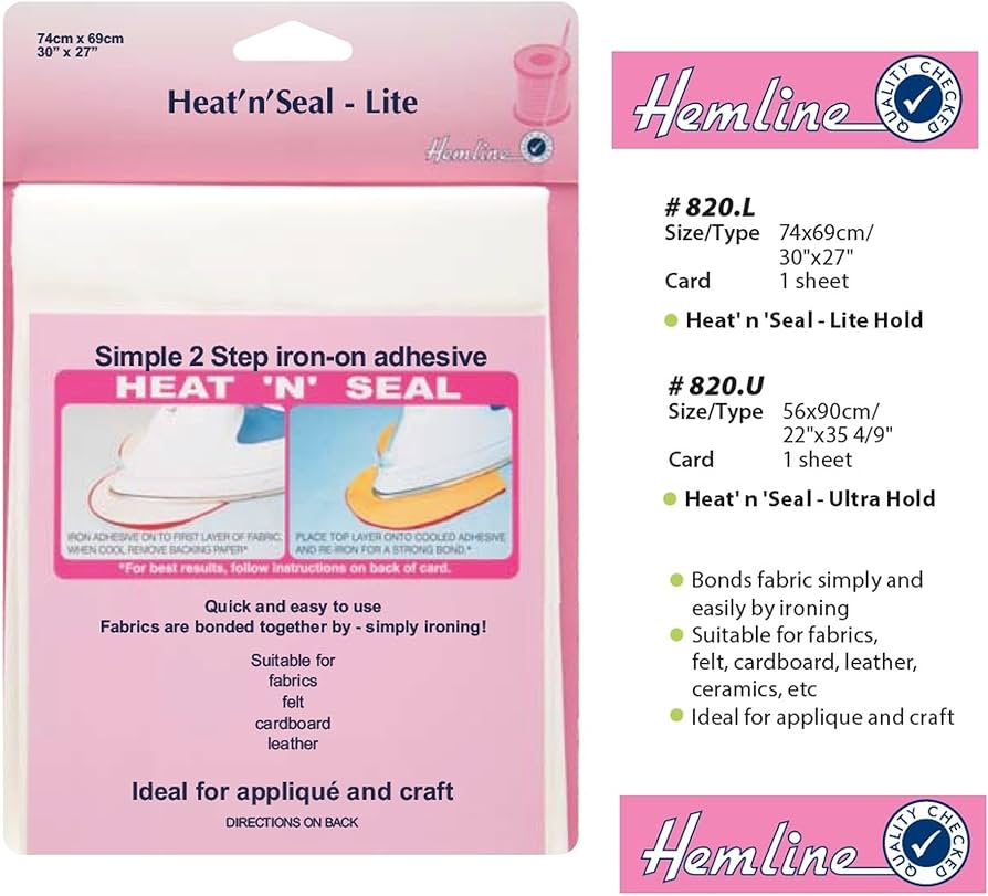 Hemline Heat n Seal Lite Hold - 74 x 69cm