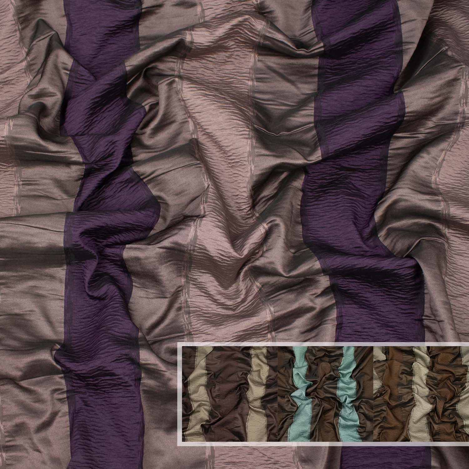 Turkish Curtaining/Upholstery Stripes Textured Brocade