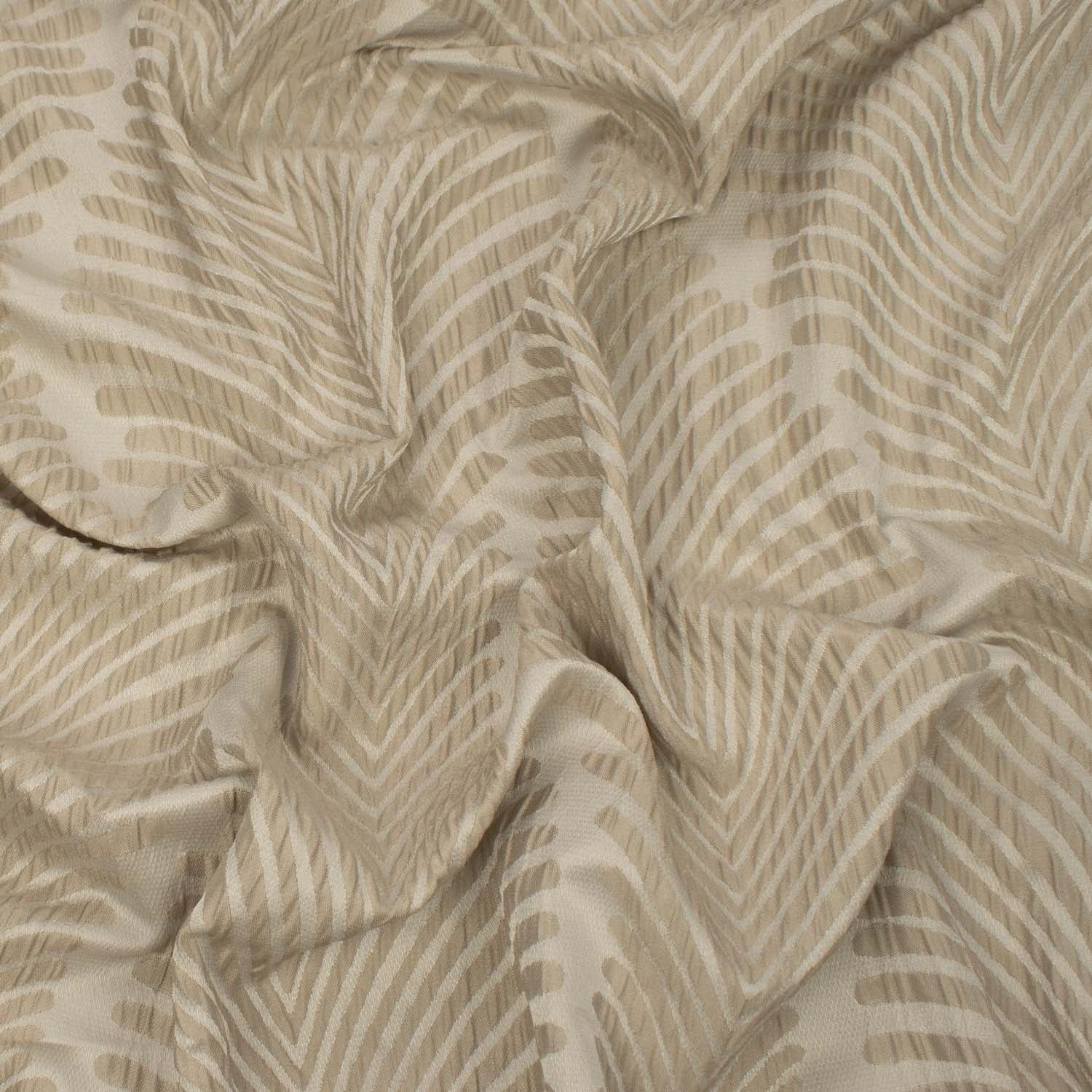 Turkish Curtaining/Upholstery Geometric Leaves Jacquard