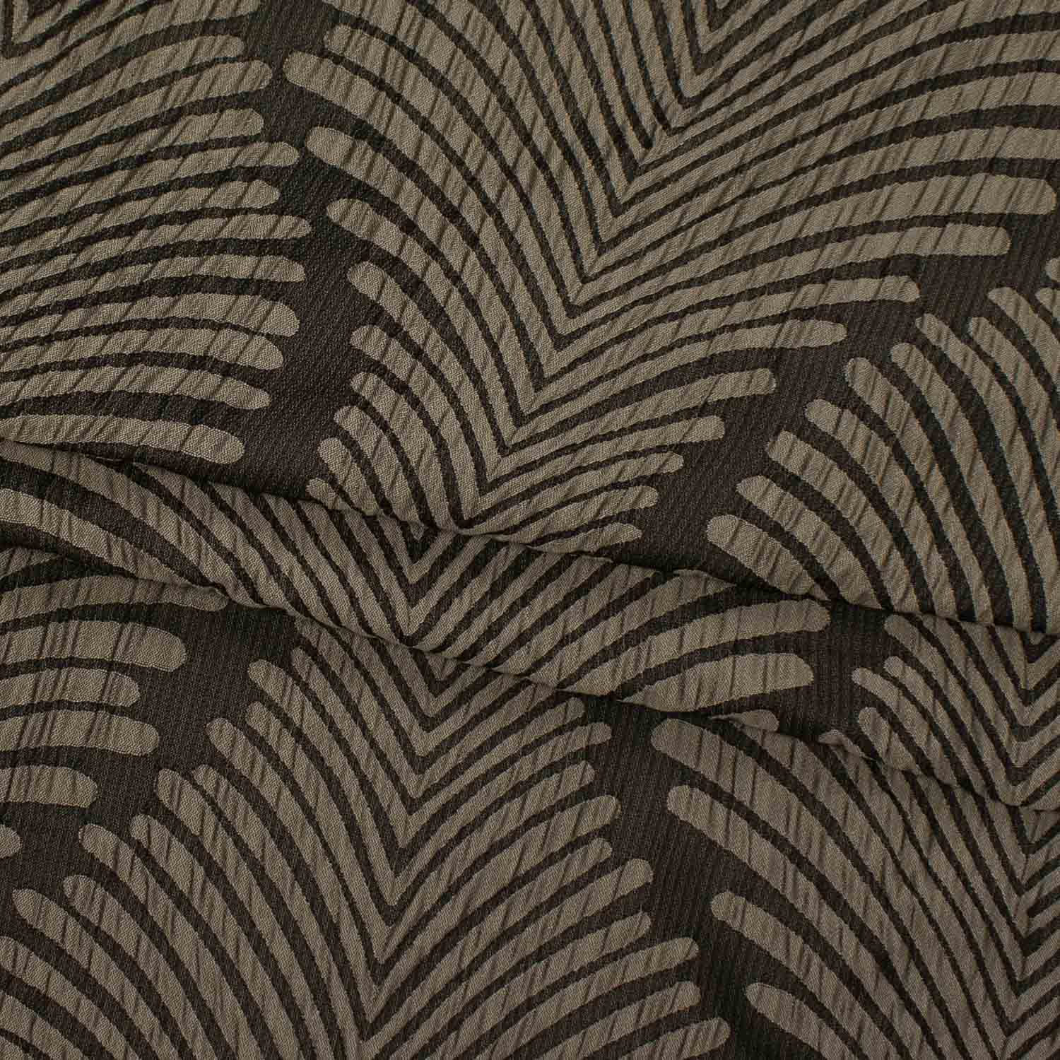 Turkish Curtaining/Upholstery Geometric Leaves Jacquard