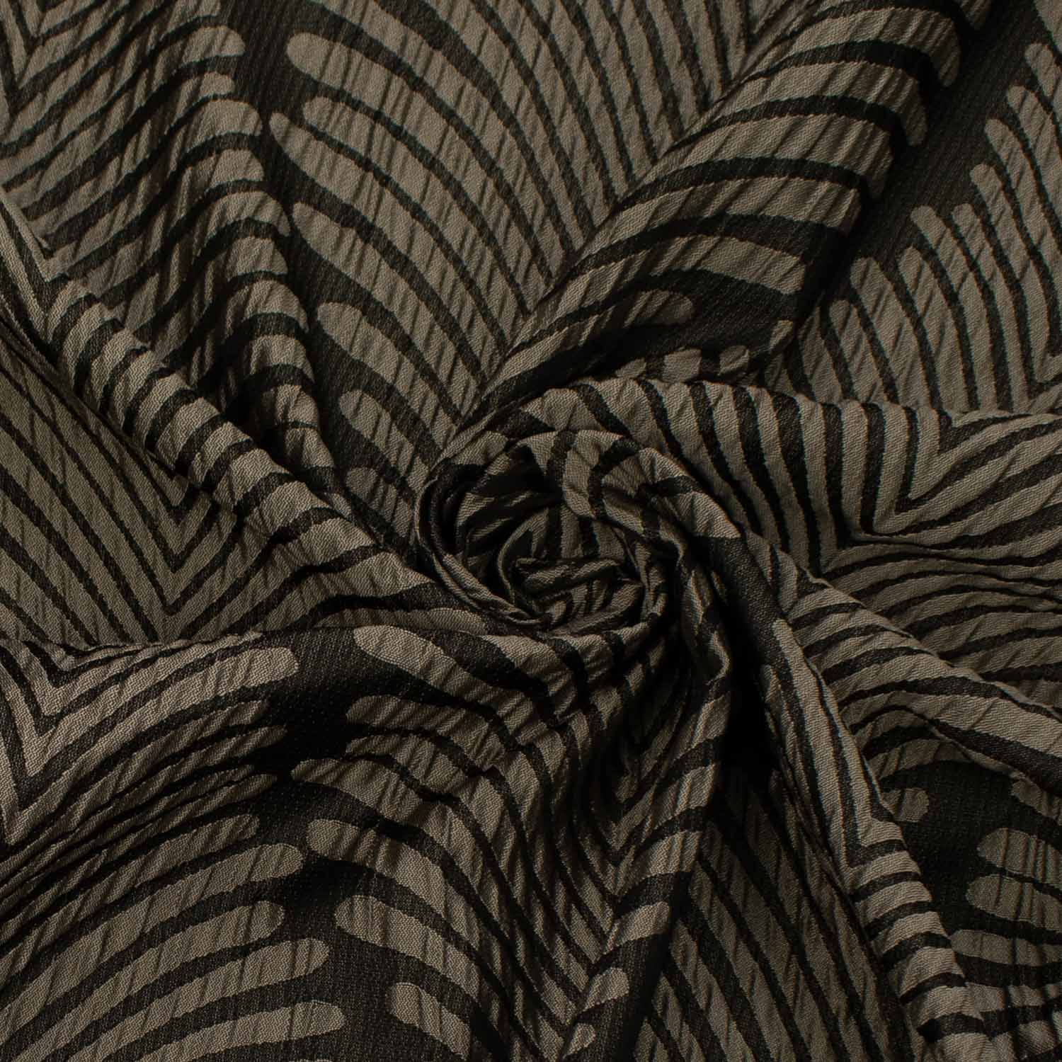 Turkish Curtaining/Upholstery Geometric Leaves Jacquard