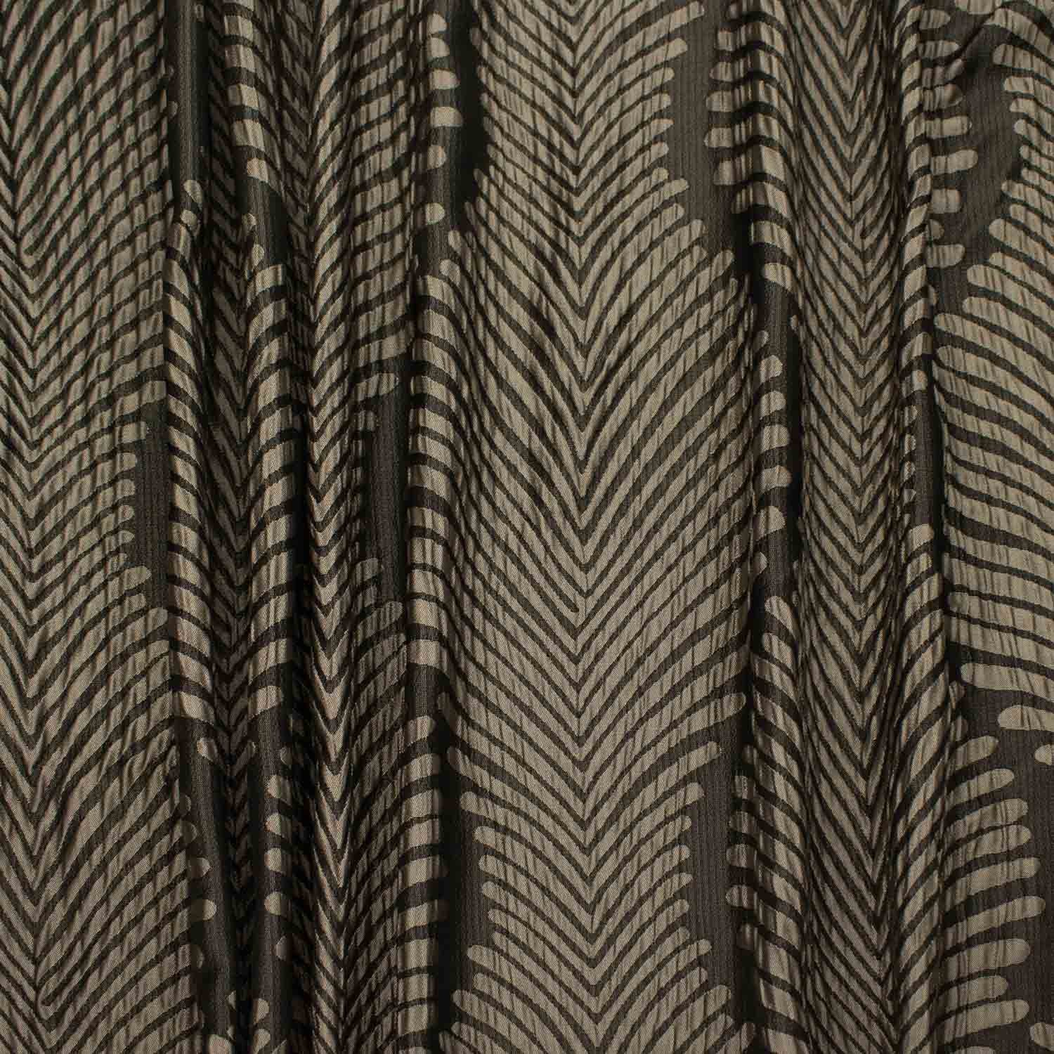 Turkish Curtaining/Upholstery Geometric Leaves Jacquard