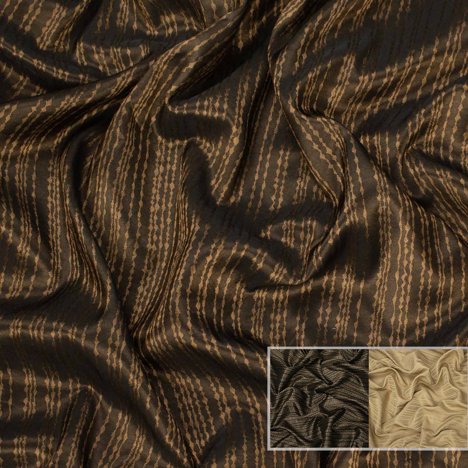 Turkish Curtaining/Upholstery Stripe Sateen Jacquard
