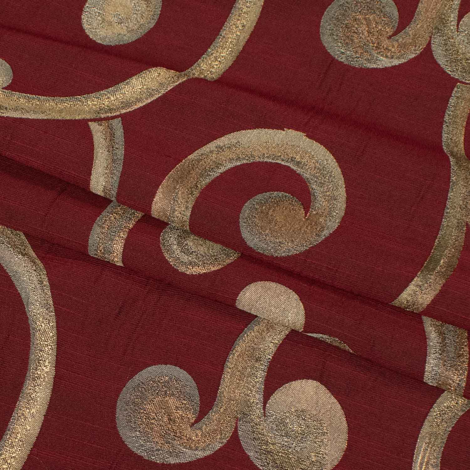 Turkish Curtaining/Upholstery Embroidered Metallic Vines Jacquard