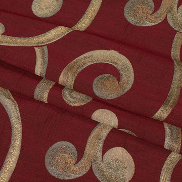 Turkish Curtaining/Upholstery Embroidered Metallic Vines Jacquard