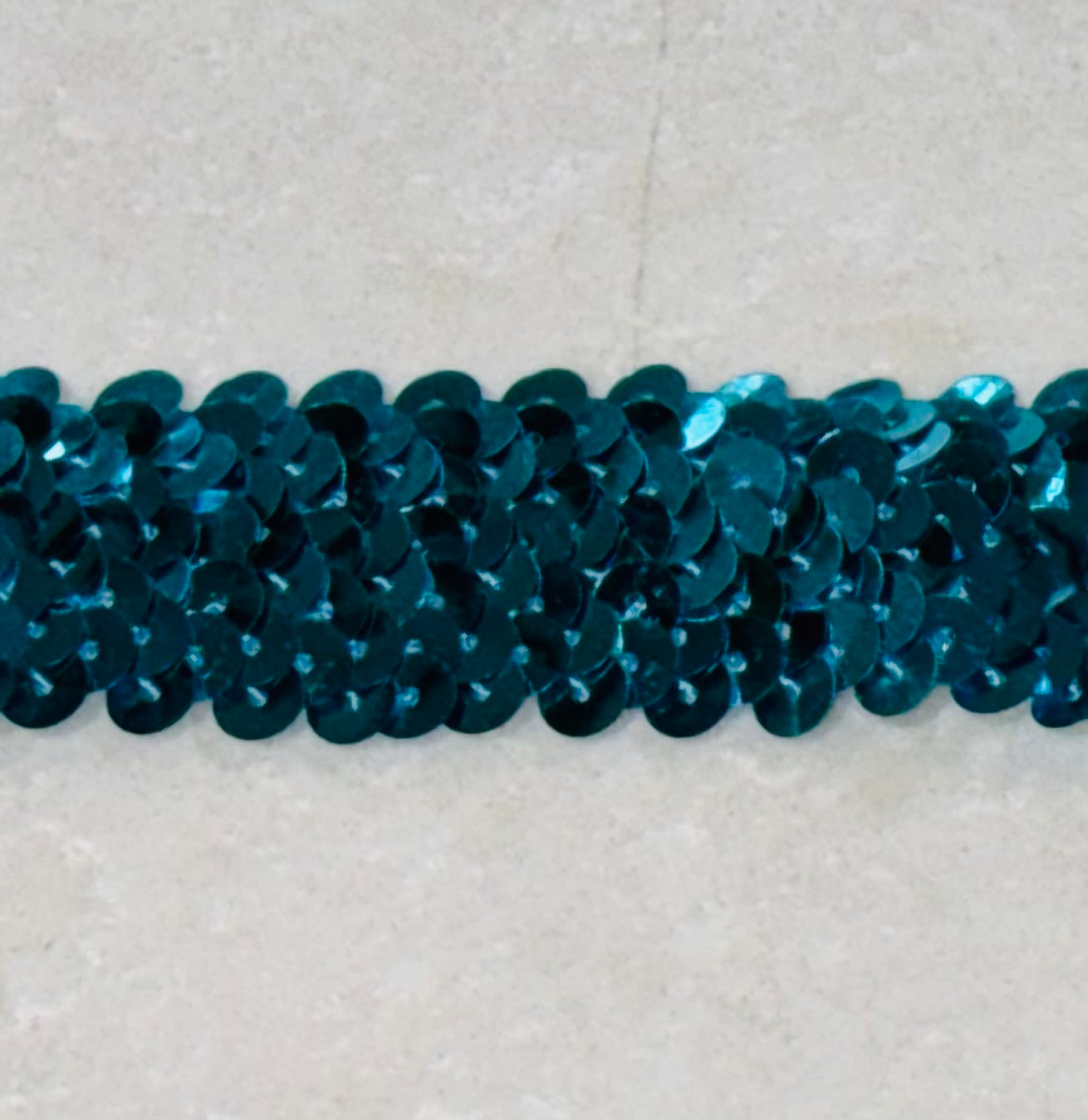 Stretch Sequin Trim 3-Row 30mm
