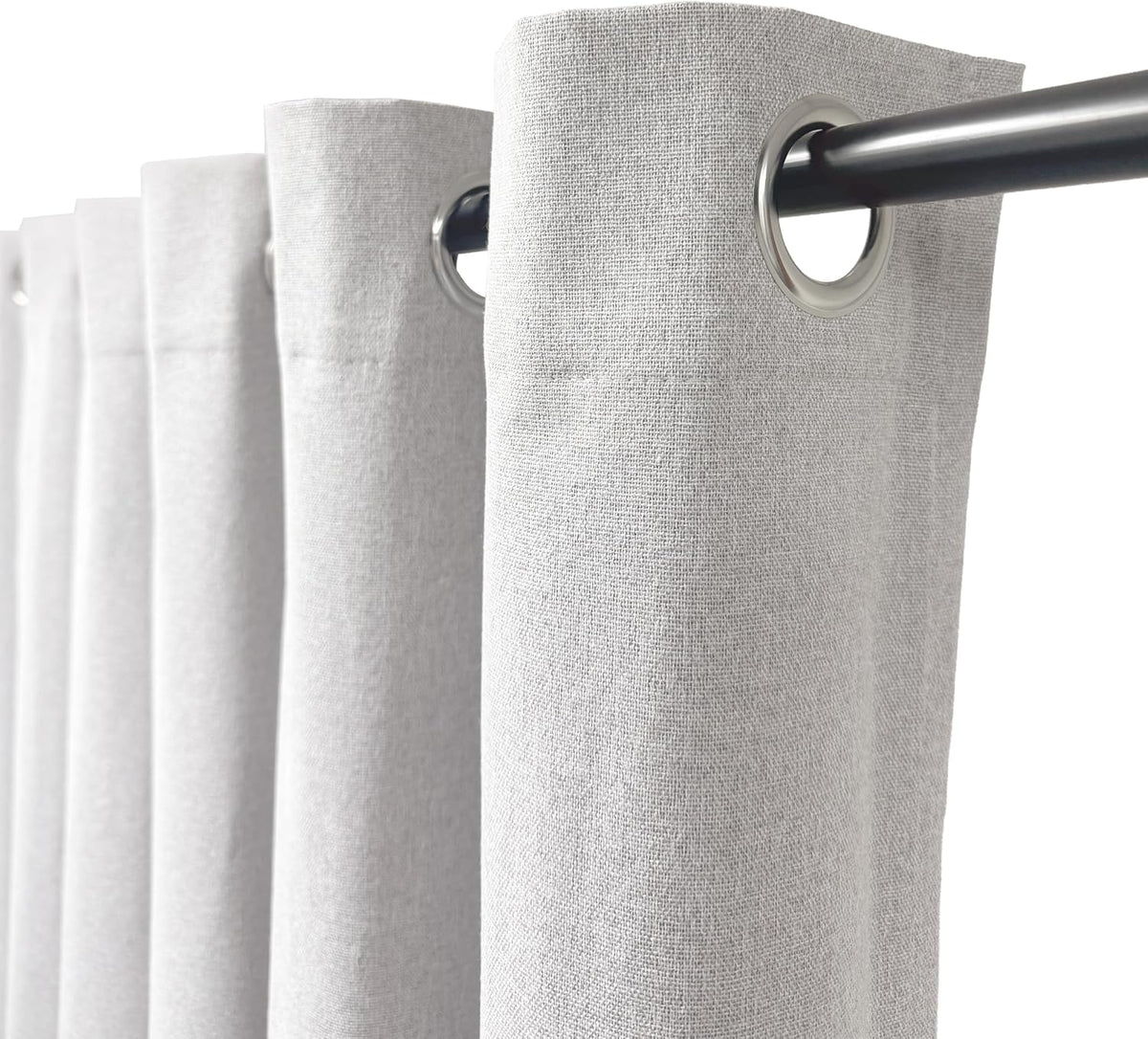 Outback Linen-Look Blockout Ring Top Ready Made Curtain – Linen | Wattle & Bourke