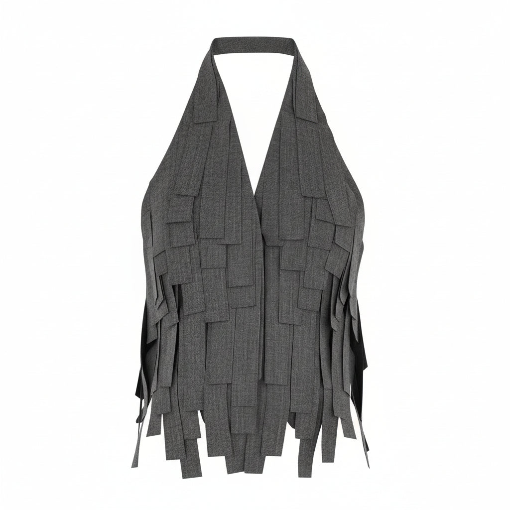 Cutwork Slashed Fringe Fabric