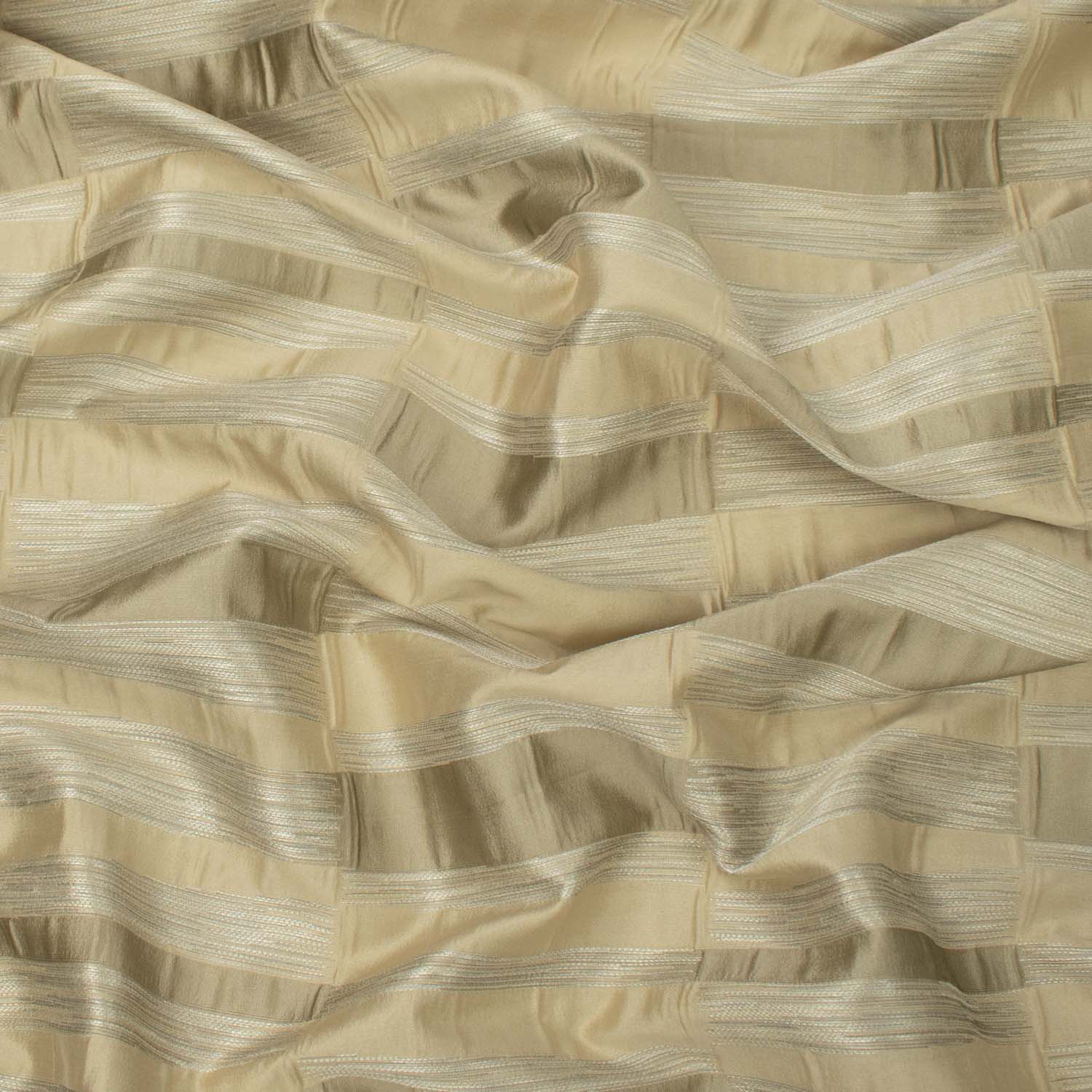 Turkish Curtaining/Upholstery Embrodidered Geomatric Stripes Jacquard