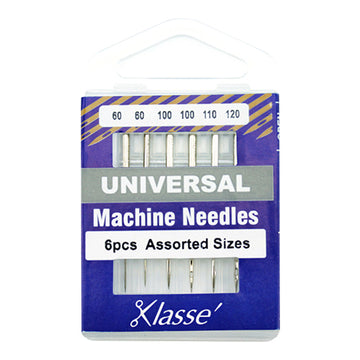 Klasse Sewing Machine Needles Universal Mix 60/100/110/120 - 6 Per Cassette