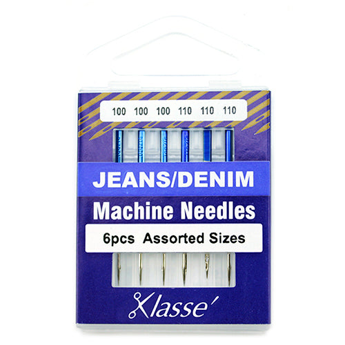 Klasse Sewing Machine Needles Jeans Mix 100/110 - 6 Per Cassette