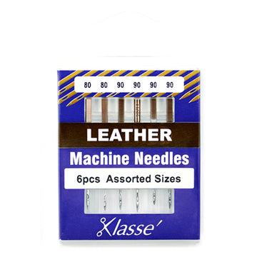 Klasse Sewing Machine Needles Leather Mix 80/90 - 6 Per Cassette
