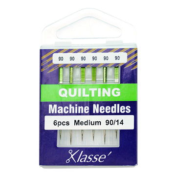 Klasse Sewing Machine Needles Quilting Size 90/14 - 6 Per Cassette