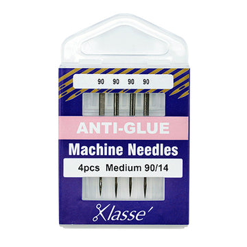 Klasse Sewing Machine Needles Anti-Glue Size 90/14 - 4 Per Cassette