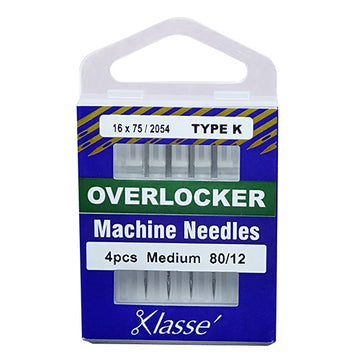 Klasse Sewing Machine Needles Overlocker/Serger Size 80/12 (170K) - 4 Per Cassette
