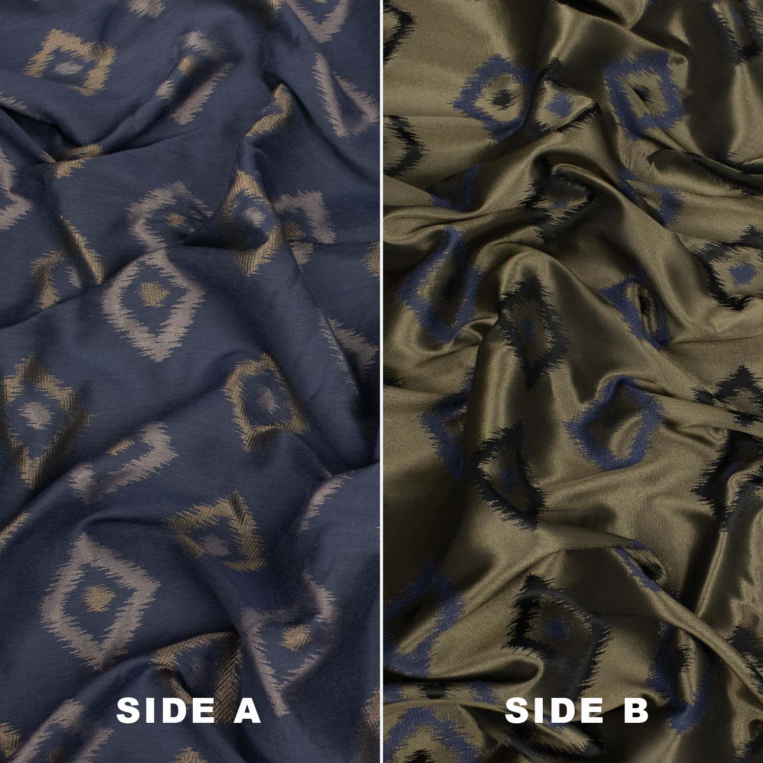 Accent by Zepel - Curtaining/Upholstery Rhombus Reversible Embossed Jacquard