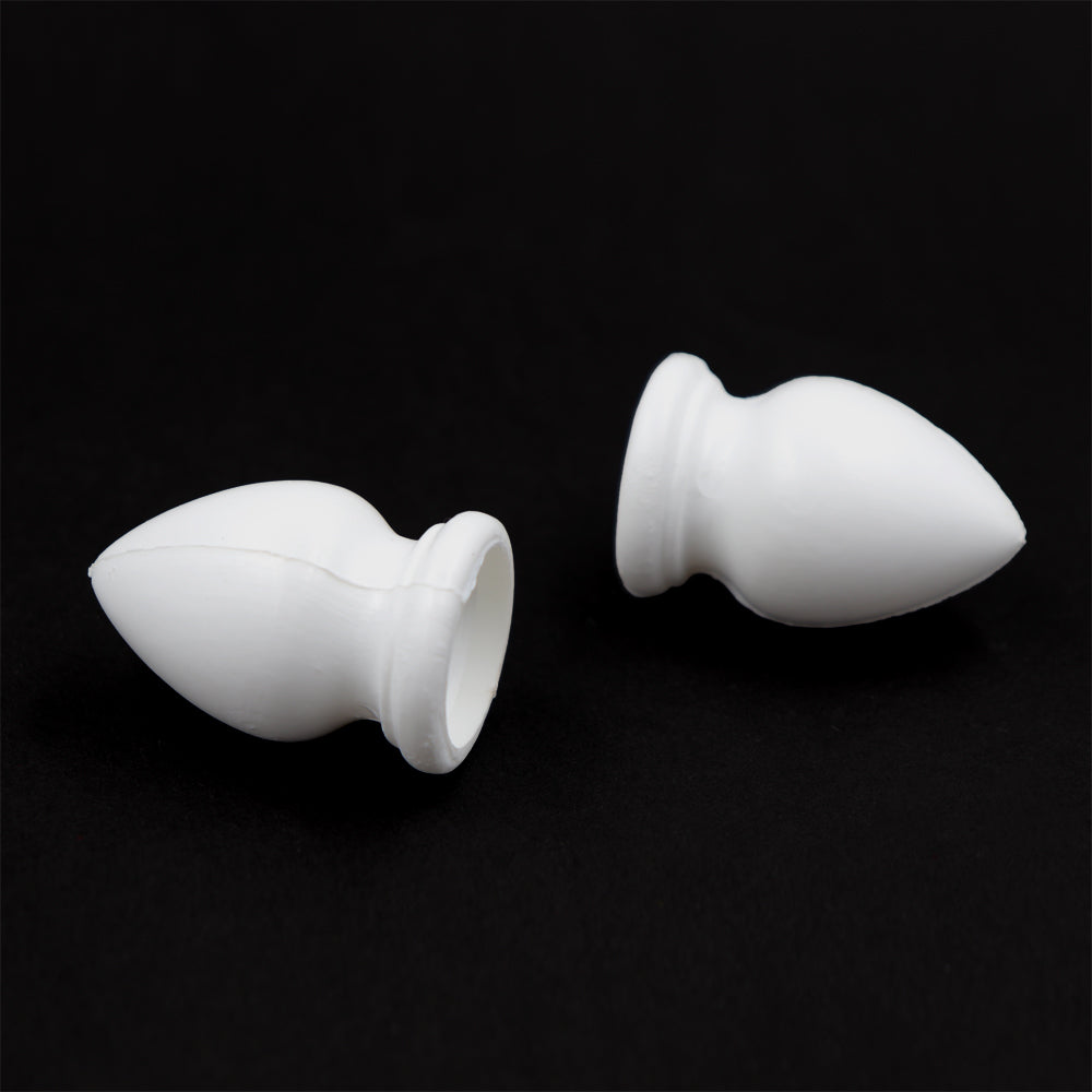 Sullivans Curtain Plastic Acorn Rod End 40mm White