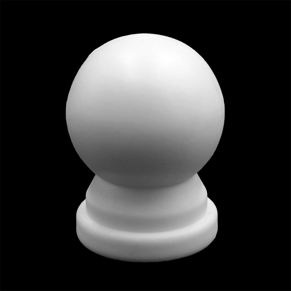 Sullivans Curtain Plastic Rod End Ball Finial 16mm White