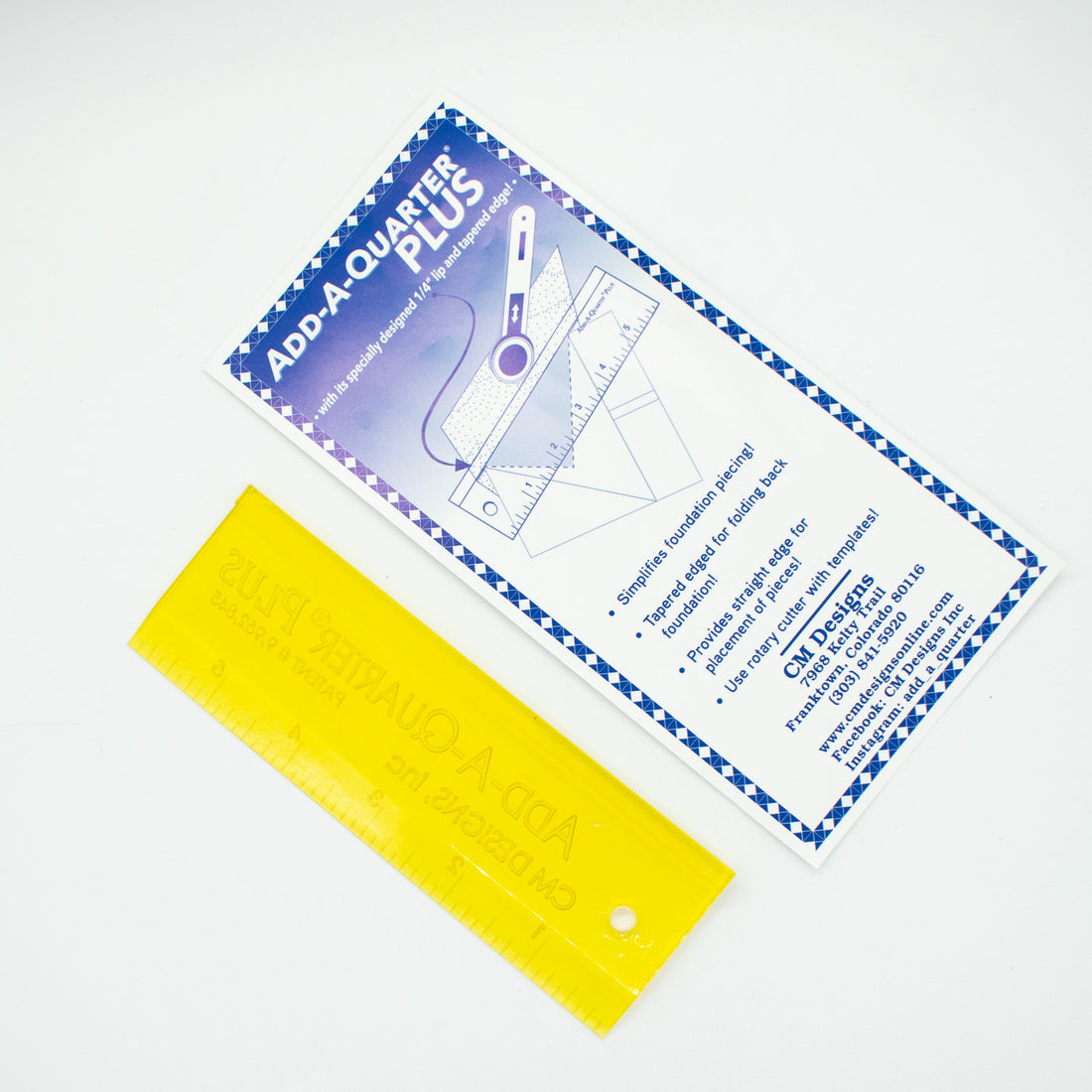 CM Designs Add-A Quarter Ruler 6in Plus