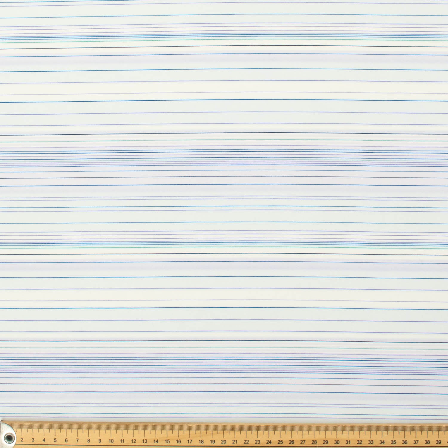 Printed Crepe Georgette Design-7 Ice Blue & Lilac Stripes