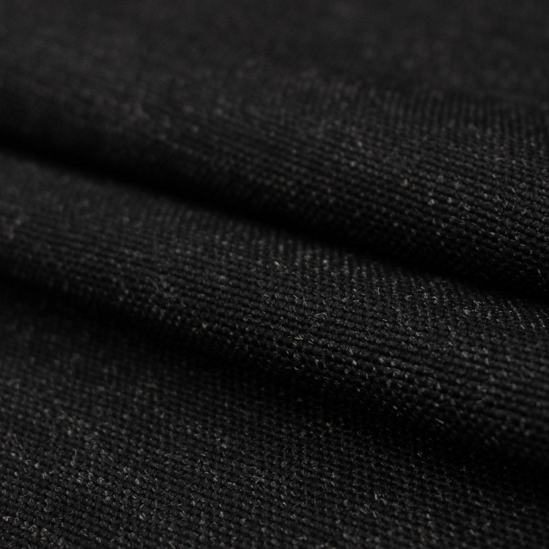 Wool Suiting Heavy Weight Design-13 Black Stiff