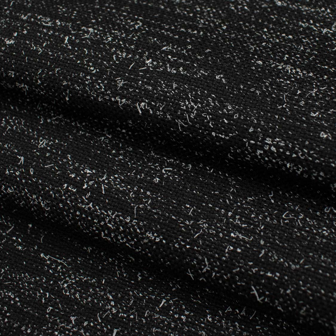 Wool Suiting Medium Weight Design-29 Black Melange