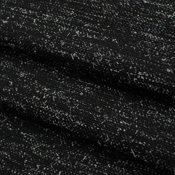 Wool Suiting Medium Weight Design-29 Black Melange