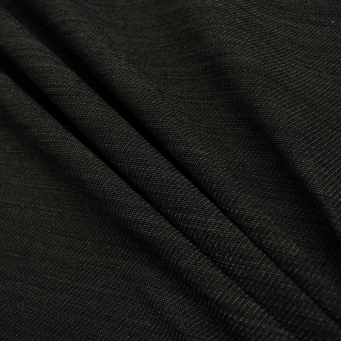Wool Suiting Medium to Heavy Weight Design-3 Black Stretch