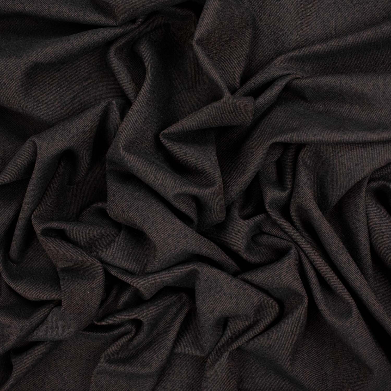 Wool Suiting Medium Weight Design-50 Textured Brown
