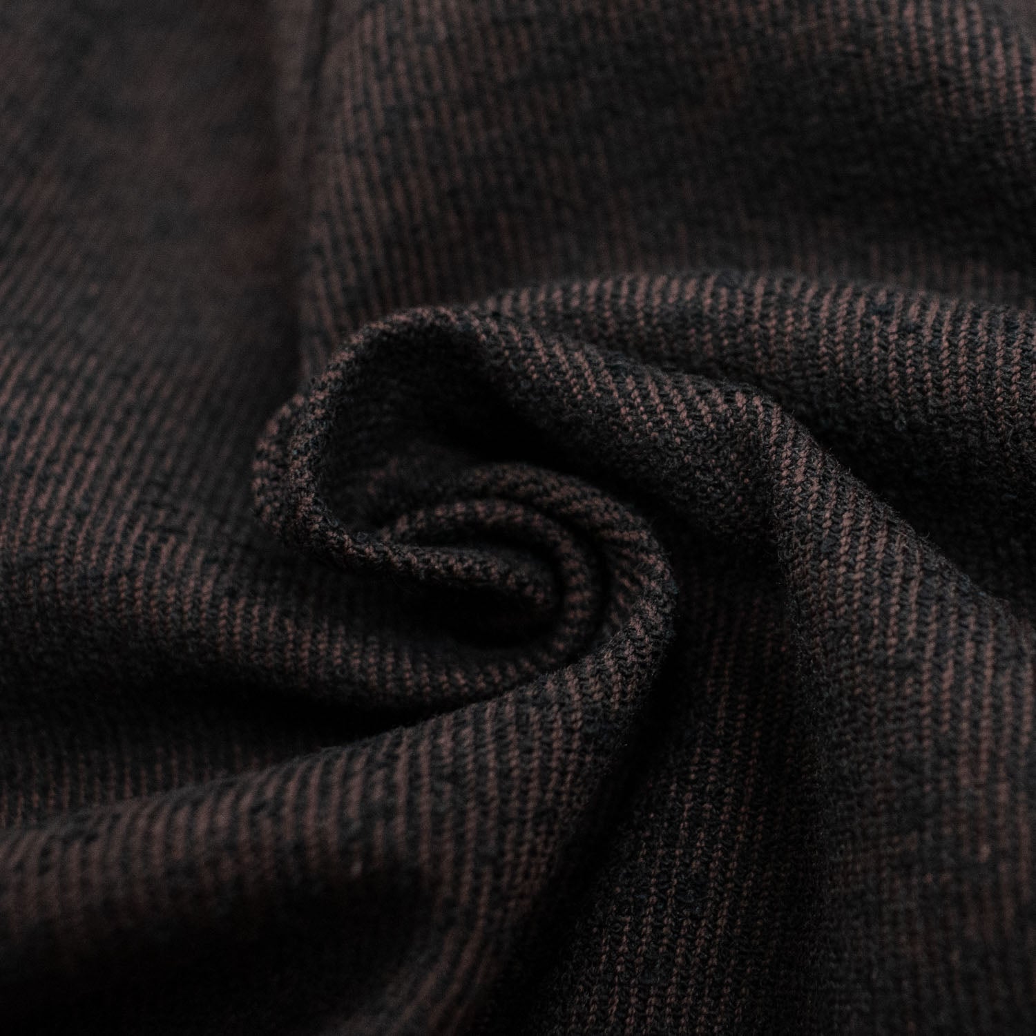 Wool Suiting Medium Weight Design-50 Textured Brown