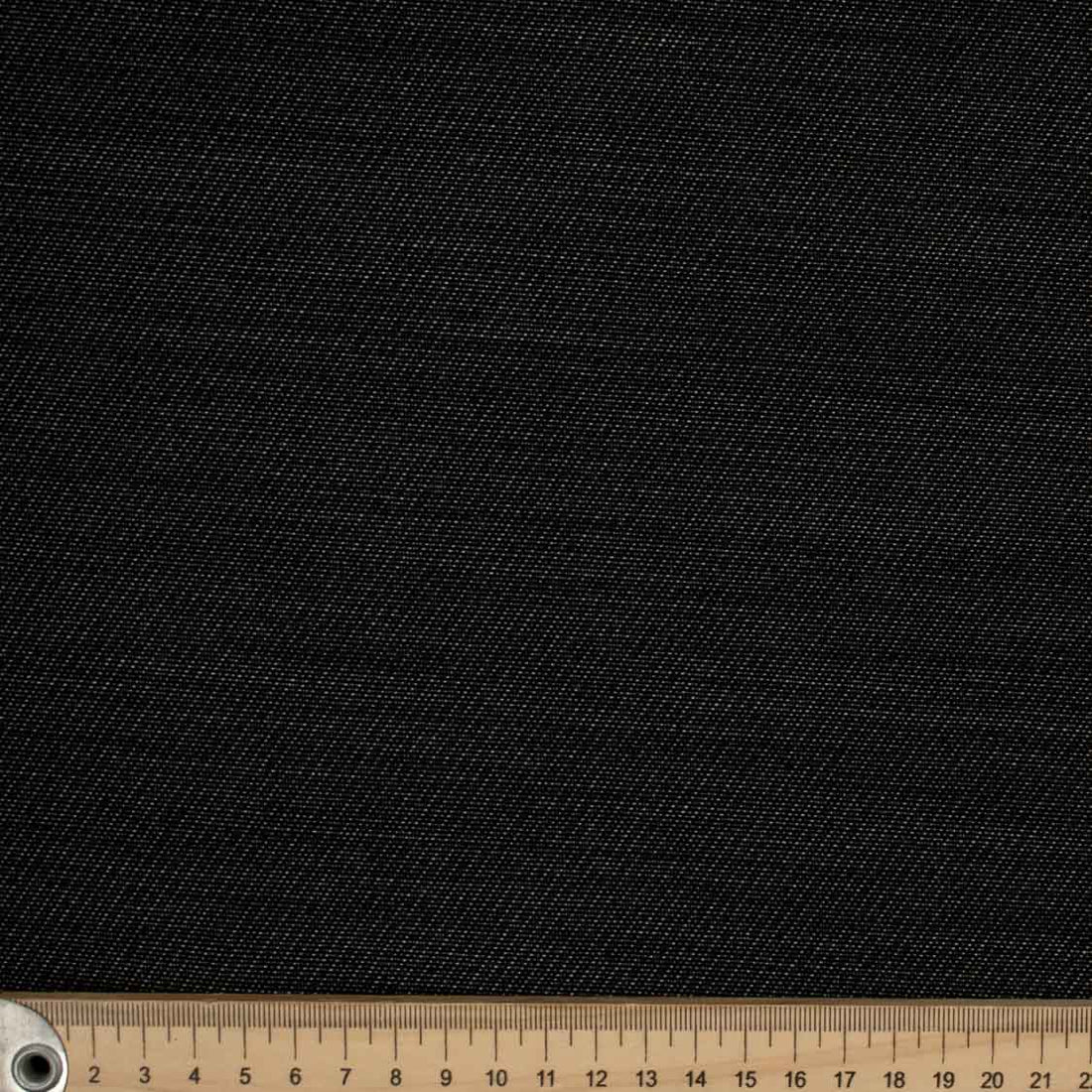Wool Suiting Stretch Medium Weight Design-98 Black