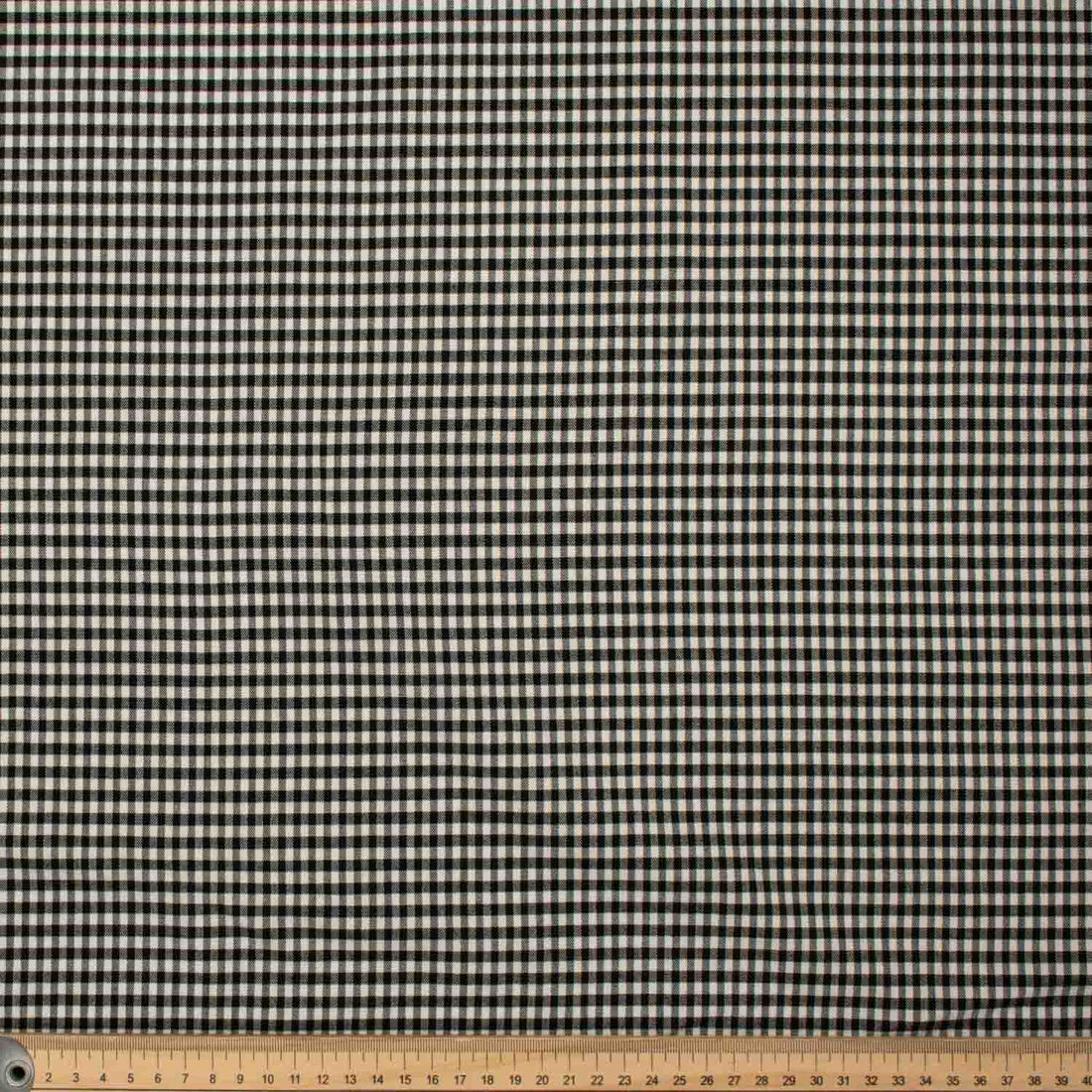 Stretch Wool Suiting Design-15 Black & White Checks