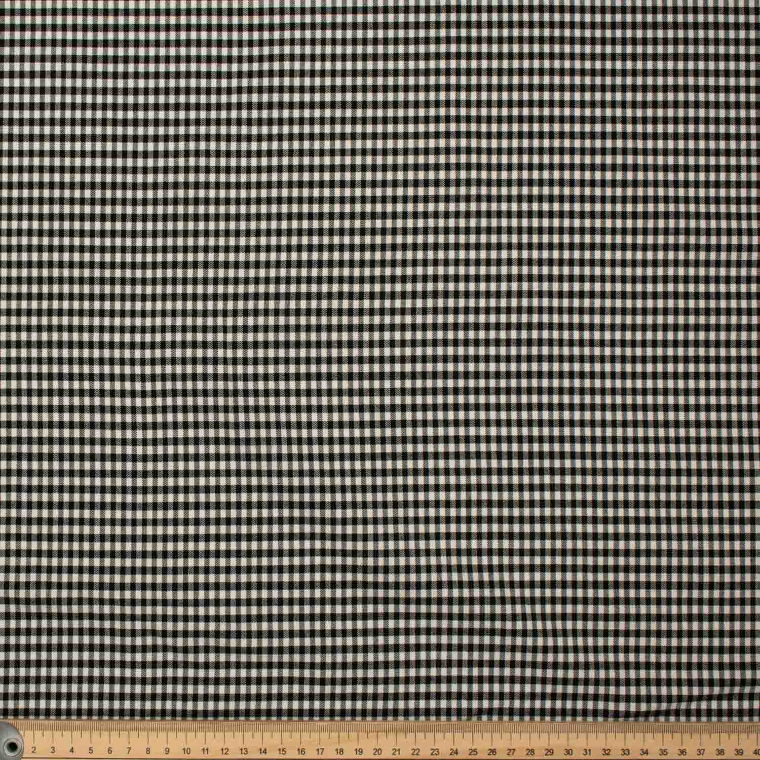 Stretch Wool Suiting Design-15 Black & White Checks
