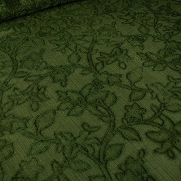 Range by Zepel - Curtaining/Upholstery Floral Vines Embossed Chenille Velvet
