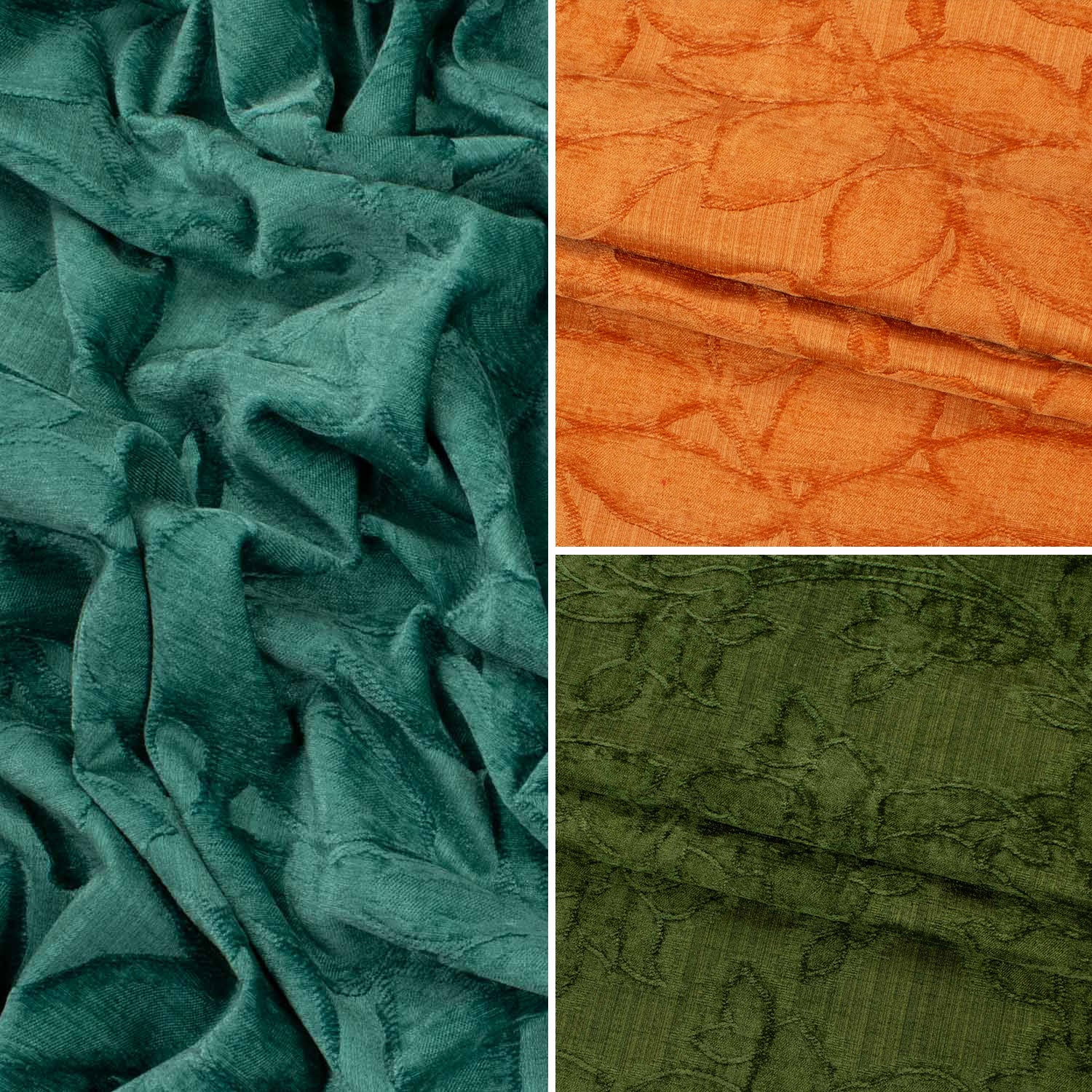 Band by Zepel - Curtaining/Upholstery Vines Embossed Chenille Velvet