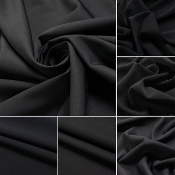 Black Scuba Crepe Suiting