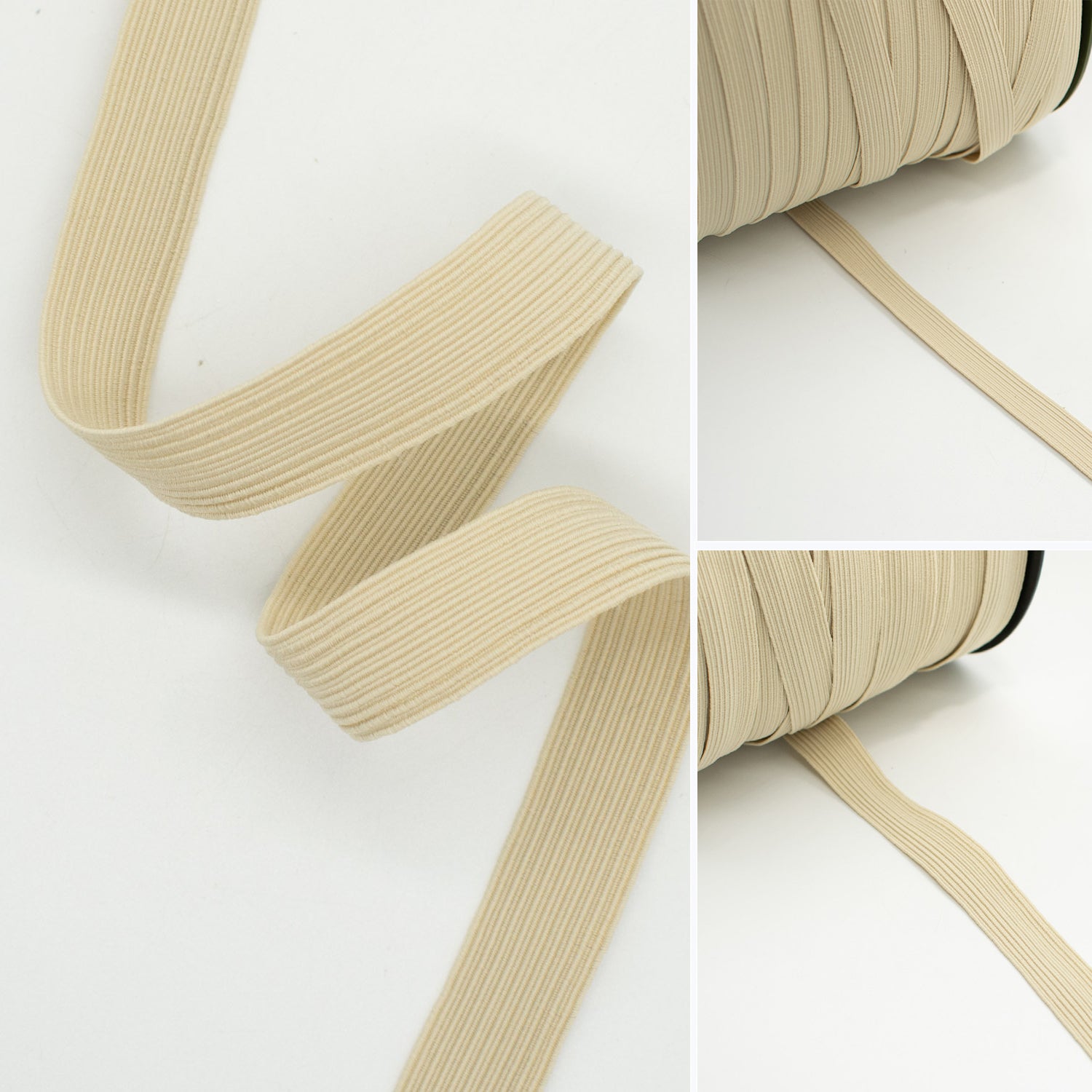 Braided Elastic Beige Skin Tone 12mm/18mm