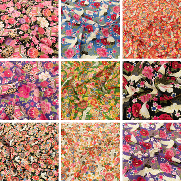 Japanese Yuzen-Style Cotton Prints