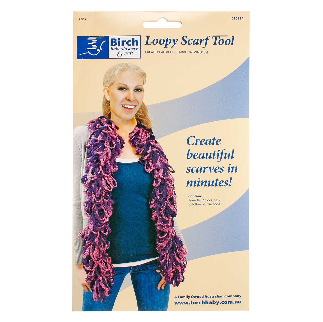 Birch Loopy Scarf Knitting Tool - 3Pcs