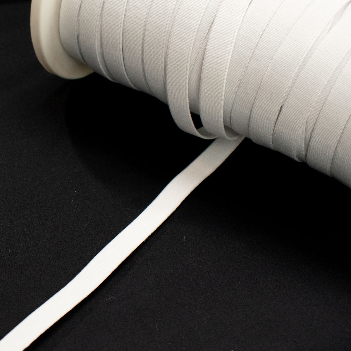Birch High Density Elastic 12mm Black & White – Homecraft Textiles