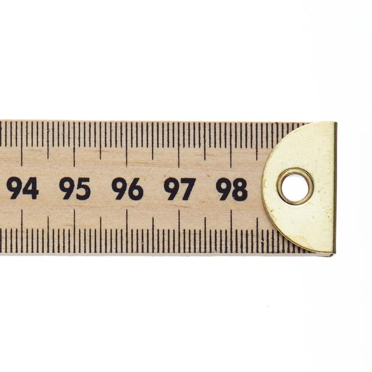 Birch Slotted Ruler Birch Wooden Ruler Wood Tailor Form Ruler - 1 Meter – Homecraft Textiles