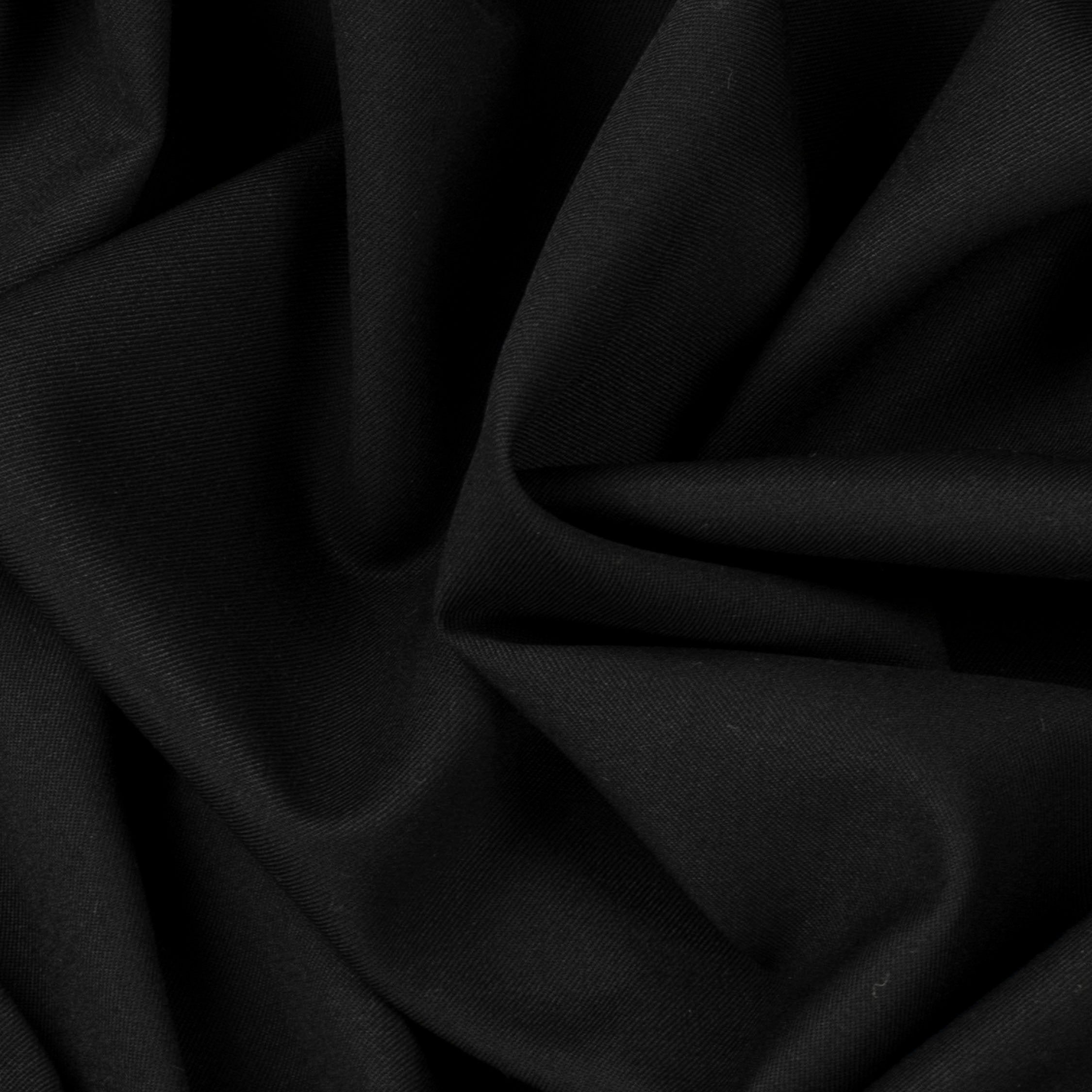 Japanese Nikkei Wool Blend Suiting - Design 40528 Twill Black