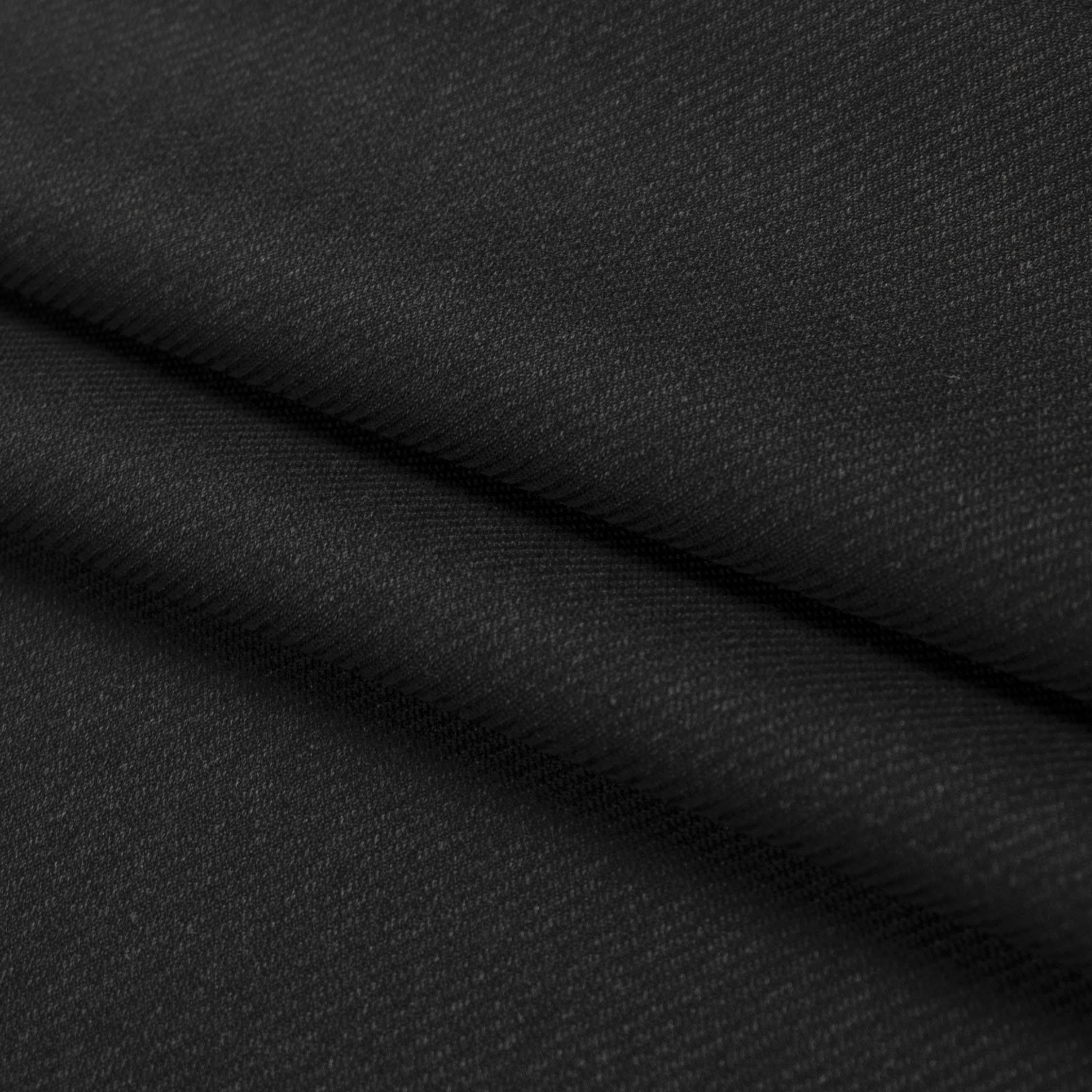 Japanese Nikkei Wool Blend Suiting - Design 40541 Black Twill