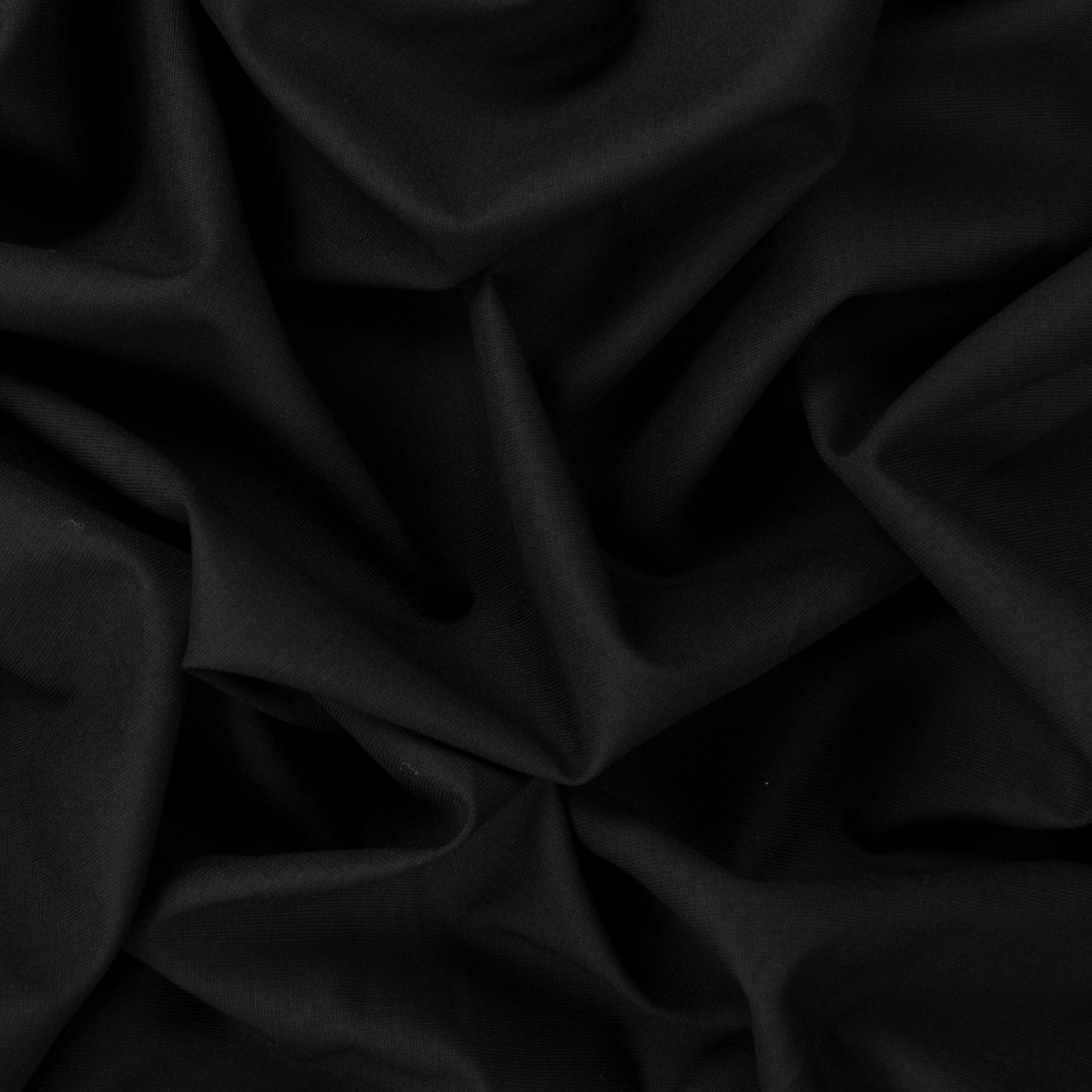 Japanese Nikkei Wool Blend Suiting - Design 42746 Light Weight Black